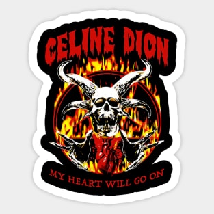 Celine dion circle Sticker